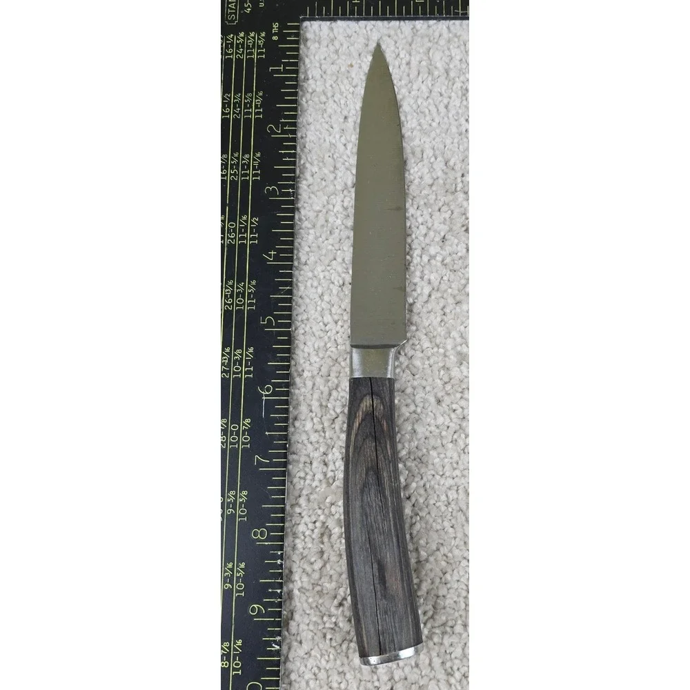 Oneida Paring Knife Silver Performance Collection Wood Handle